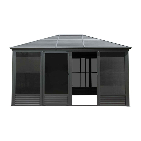 11.2x14.6FT Sunroom Aluminum Hardtop Gazebo