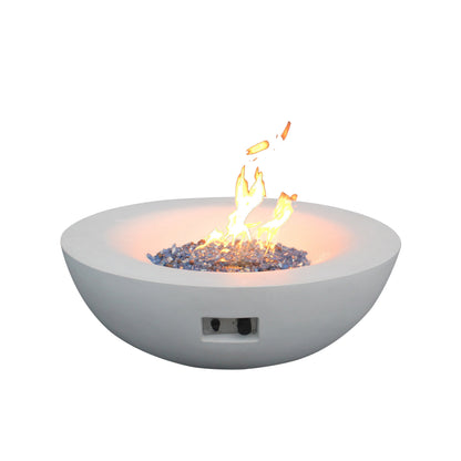 42 Inch Outdoor Concrete Propane Gas Fire Pit Bowl