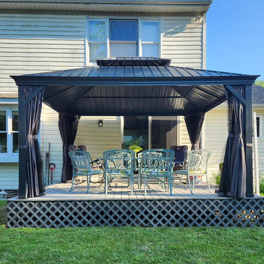 12' X 14' Hardtop Gazebo - Yard Noble
