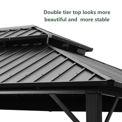 Ainfox 12x16 Ft Patio Gabezo Outdoor Canopy