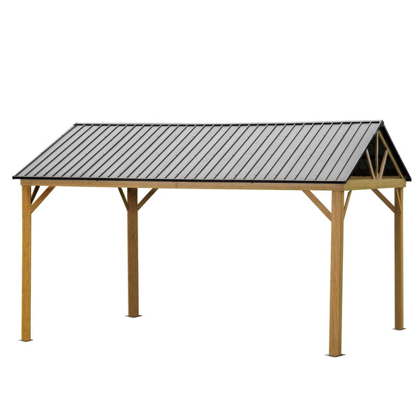 12'x14' Hardtop Gazebo Outdoor Aluminum Gazebo - Yard Noble