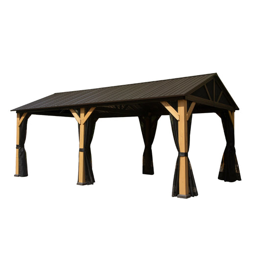 Cedar Wood Gazebo - Yard Noble