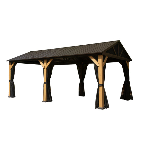 Cedar Wood Gazebo - Yard Noble