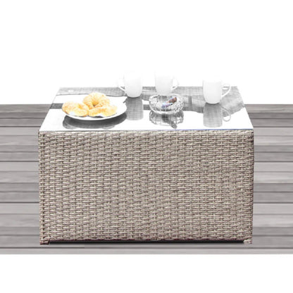 Fully Assembled 8-Person Outdoor Wicker Seating Group with Cushions