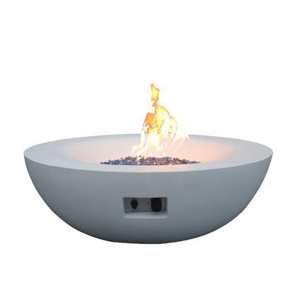42 Inch Outdoor Concrete Propane Gas Fire Pit Bowl