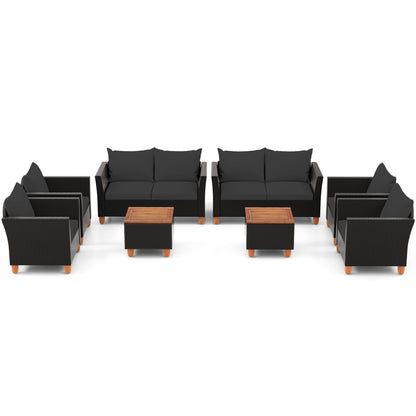 8-Piece Outdoor Conversation Set with Storage Coffee Table