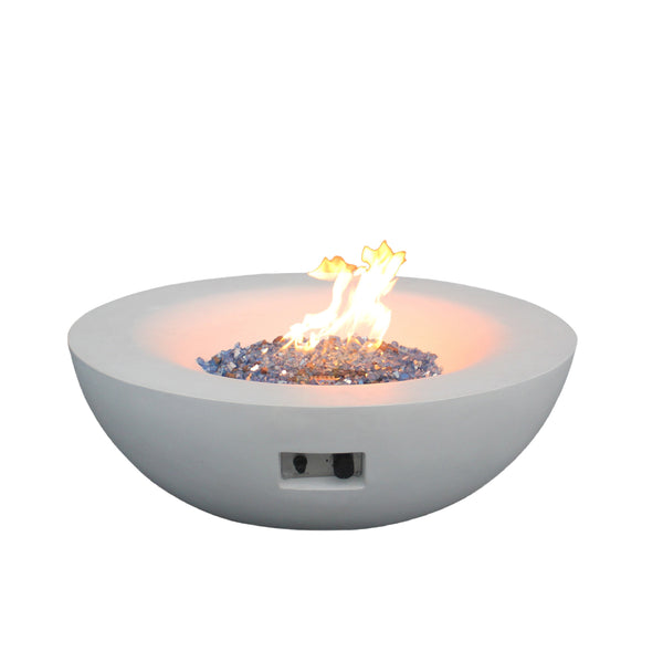 42 Inch Outdoor Concrete Propane Gas Fire Pit Bowl