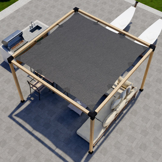 DIY Pergola Kit for a Freestanding Pergola With Canopy - Any Size Up to 12' x 12' - Yard Noble