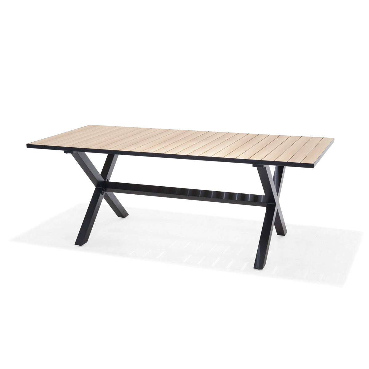 Panama Dark Rectangular Table and 6 Nassau Chairs
