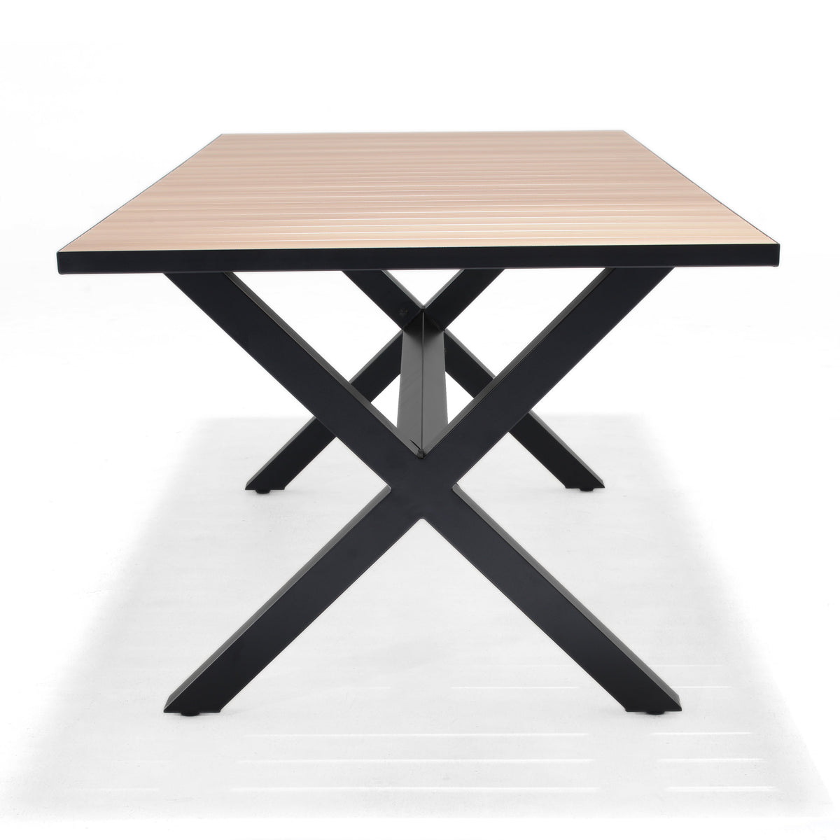Panama Dark Rectangular Table and 6 Nassau Chairs