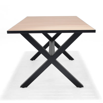 Panama Dark Rectangular Table and 6 Nassau Chairs