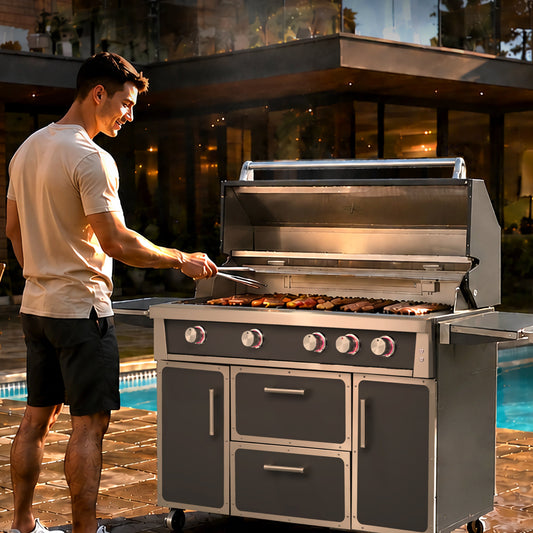 Navratil Premium 49" Stainless Steel Grill - Yard Noble