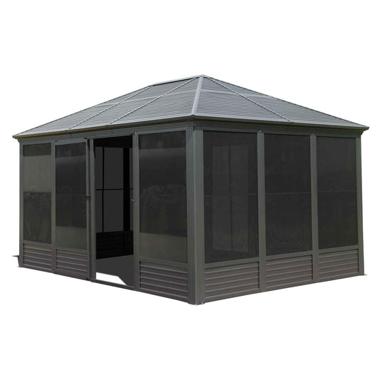 11.2x14.6FT Sunroom Aluminum Hardtop Gazebo
