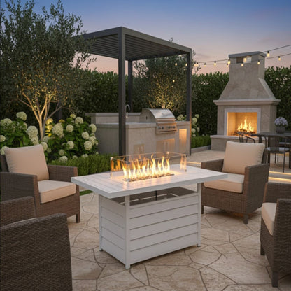 54.3 Inch Outdoor Patio Fire Pit Table